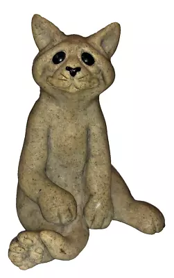 Quarry Critters  Charley” Cat Kitty Stone Carved 5.75”Figurine 2nd Nature Design • $14.90