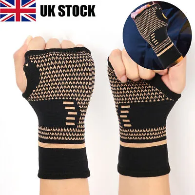 £4.58 • Buy 2PCS Wrist Hand Brace Support Sleeve Carpal Tunnel Splint Sprain Arthritis Strap