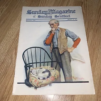Vintage Sunday Magazine Milwaukee January 21 1917 Sunday Sentinel • $19.99