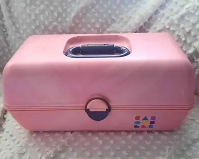 $24 • Buy Vintage Pink Swirl Caboodles Makeup Case Box 80's 90's