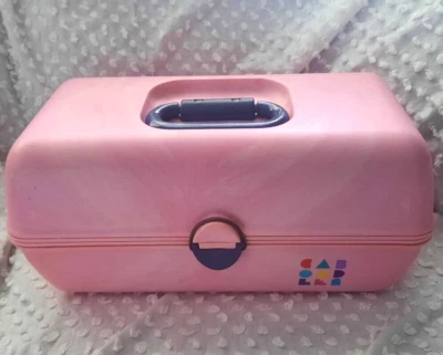 $24 • Buy Vintage Pink Swirl Caboodles Makeup Case Box 80's 90's