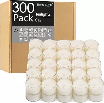 Tealight Candles Giant 100200300 Bulk Packs White Unscented European Smokele • $56.49