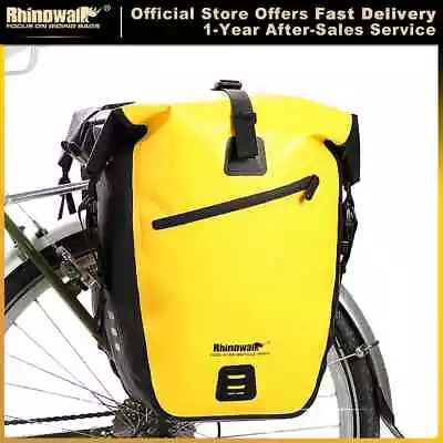 Waterproof Bike Bag 20L 27L Travel Cycling Bag Basket Bicycle Rear Rack Bags • $114.63