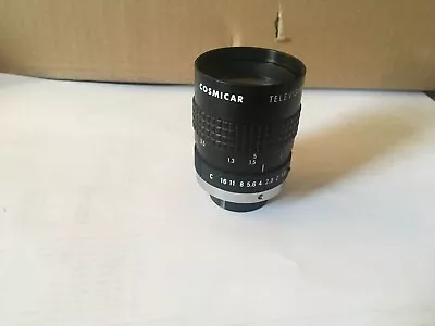 Used Cosmicar Television Lens 50mm 1:1.8 C Mount • £10