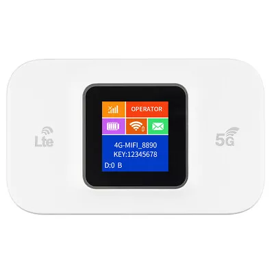 LED Unlocked 4G LTE Mobile Router Portable Broadband Wireless MiFi Hotspot 2024 • £30.77