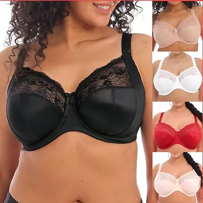 Elomi Morgan Bra Underwired Full Cup Coverage Lace 4111 Plus Size DD To K • $43.46