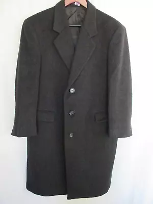 Nino Cerruti Mens Coat 42S Black Wool & Cashmere Blend Fully Lined • $89