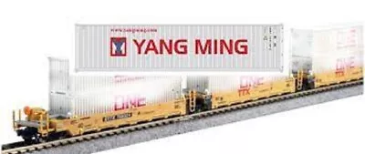 KATO 1066213 N 5 MAXI-I Well Cars TTX New Logo #759368 W 10 Yang Ming Containers • $128.55