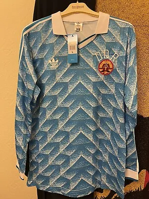 £50 • Buy East Germany Shirt DDR Long Sleeved  Jersey Mens Size Large