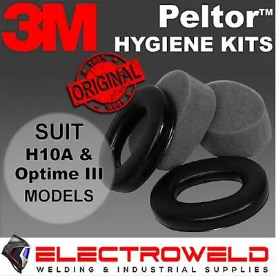 3M Peltor Hygiene Kit H10A Optime III 3 Earmuffs Replacement Pads Ear Muffs HY54 • $16.95