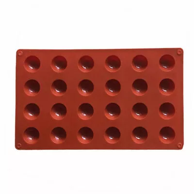 24 Half Ball Sphere Silicone Mould Chocolate Fondant Jelly Ice Cube Mold • £2.96