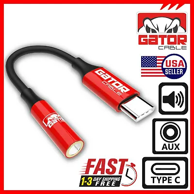 $7.99 • Buy USB-C To AUX 3.5mm Audio Adapter Jack For Earphones Headphones Mobile Phone HiFi