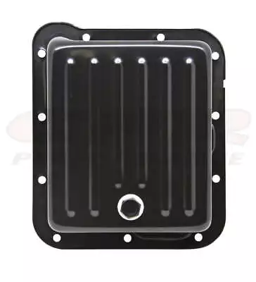 Fits Ford C4 Steel Transmission Pan Deep Sump Case Fill Style 4  Black • $51.96