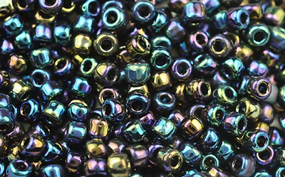 200 Blue Iris Rainbow Matsuno #6 Glass Seed Beads LIMITED • $1.25