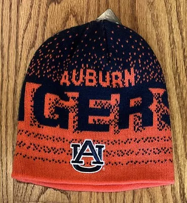 Auburn Tigers Boys Youth Know Beanie Hat Size 8-20 • $13.99