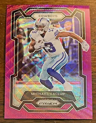 MICHAEL GALLUP 2023 Prizm Football #79 Purple Wave /99 Dallas Cowboys SSP • $5.99