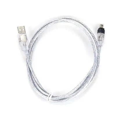 100/200/400 Mbits USB Male To Firewire IEEE 1394 4Pin Data Transfer Male Cable B • £4.79