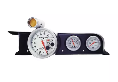 AUTOMETER ATM49102 Gauge Works Tachometer Pod Dash Black For 87-93 Ford Mustang • $121.47