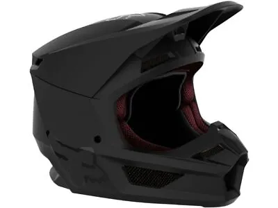Fox Racing Helmet MX Dirt Bike Motocross Off-Road Youth V1 Core - Matte Black • $98.99