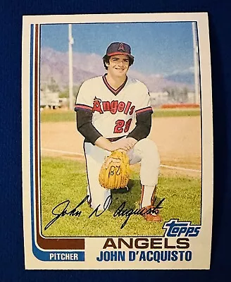 1982 TOPPS #58 JOHN D'AQUISTO CALIFORNIA ANGELS NM-MT Or BETTER 600 STRIKEOUTS • $1.75