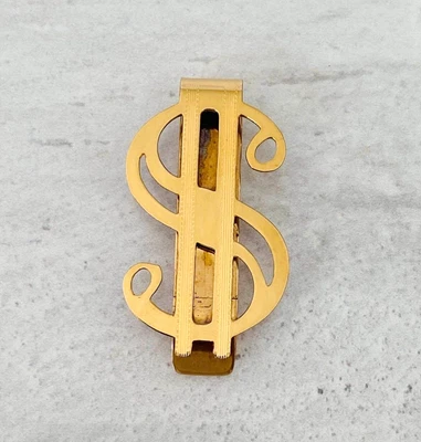$38 • Buy Vintage $ Dollar Sign Gold Filled Money Clip Card Holder By A And Z
