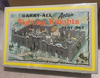 Vintage 1968 Marx Toys  Fighting Knights  & Gold Rush Playset 4635 / 4790 • $139.99