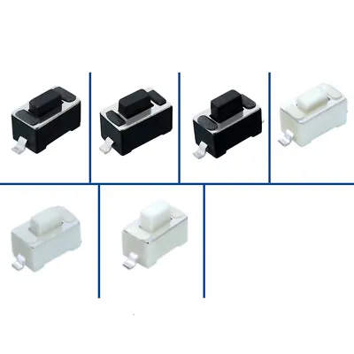 3x6x4.3mm 4.5mm 5mm 6mm 7mm 8mm Heigth Touch Switch SMD Micro Switch White Black • $9.36