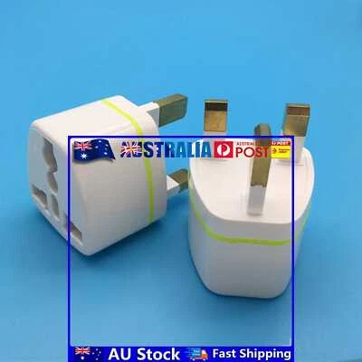 $7.56 • Buy EU To UK Power Plug Adapter Travel European Plug Britain Standard Plugs (White) 
