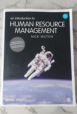 An Introduction To Human Resource Management Nick Wilton (Paperback) • £8