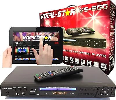 £219.99 • Buy Vocal-Star VS-800 Karaoke Machine CDG DVD Bluetooth, Microphone & Song Options