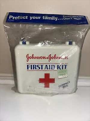 Vintage Johnson & Johnson Compact First Aid Kit 1980s Sealed • $19.99