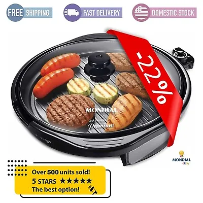 Mondial Cook & Grill - Electric Indoor Grill BBQ Cooker Portable 15in • $23.49
