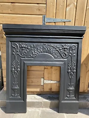 £190 • Buy Restored Reproduction Victorian Style Cast Iron Bedroom Fireplace / Surround