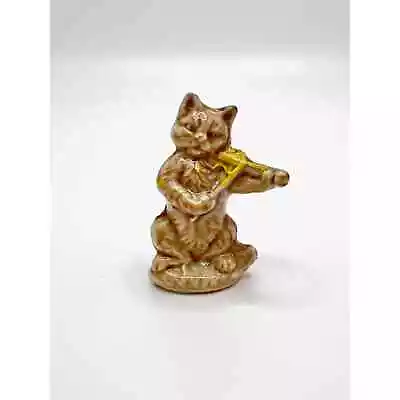 Miniature Wade Whimsies Nursery Rhyme Cat & The Fiddle Glazed Porcelain Figurine • $9.99