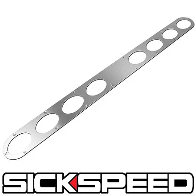 $55.15 • Buy 1 Pc Long Polished Aluminum Rear Bumper Air Diversion Diffuser Panel 8 Holes P11