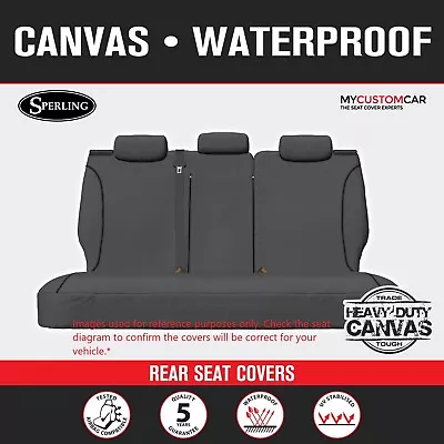 Ford Ranger PX Dual Cab 2021-2022 Rear TRADIES Heavy Duty Grey Canvas Seat • $169