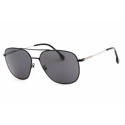Hugo Boss Men's Sunglasses Black/Ruthenium Metal Aviator BOSS 1218/F/SK 0TI7 IR • $57.94
