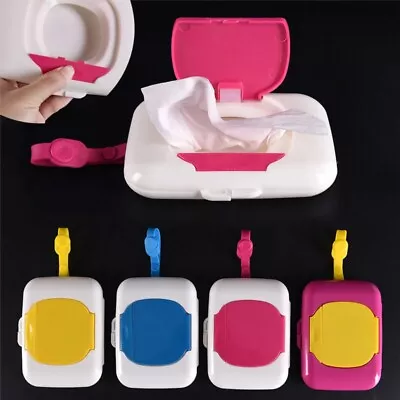 Plastic Tissue Boxes Travel Wipe Case Child Wet Wipes Box Replacement Case • $15.95