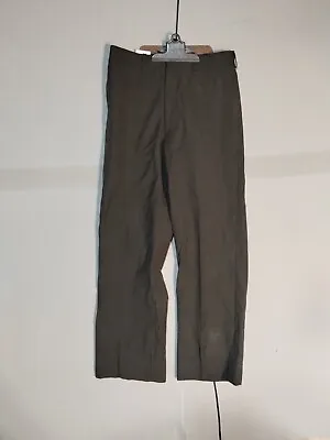 Watauga Military Trousers Mens Wool Serge Green 2234 33R (32x29) Vintage 1987 • $13.39