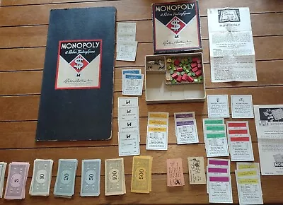 Vintage Parker Brothers Monopoly Complete 1940's C@@l L@@k!!! Rare! • $29.99