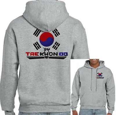 Mens Taekwondo Hoodie Belt Suit Sparring Kick Pads Shoes Gift Bag Kit MMA Top • $31.72