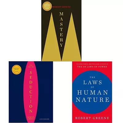 Robert Greene Collection -Mastery Laws Of Human Nature Seduction Set 3 • $34.45