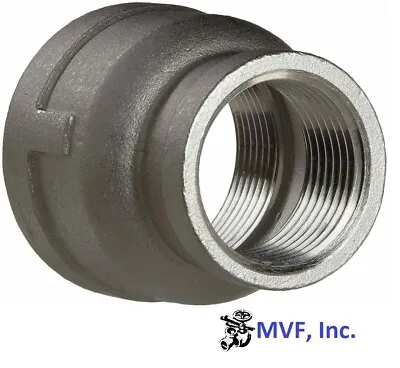 1/2  X 1/4  150 Female NPT Bell Reducer Coupling 304 Stainless SS19040241304 • $8.84