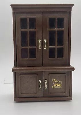 Vintage 1985 Bandai Maple Town Story Dining Room China Cabinet Hutch Dollhouse • $14