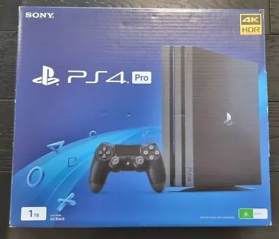 Sony Playstation 4 Pro - PS4 PRO Jet Black 2TB SDD ( CUH-7202B ) 9.00 Firmware • $600