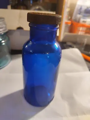 Vintage Cobalt Blue Bromo Seltzer Bottle • $12