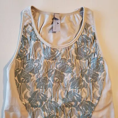 Adidas Women's Stella McCartney Seamless Floral Sport Tank Top Size Small • $19.99