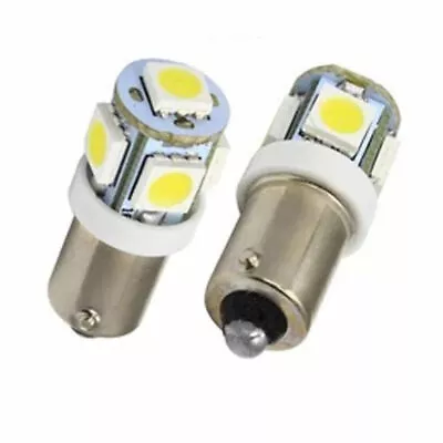 2 X BA9S White 5-5050-SMD LED Bulb Wedge Car Dome/Map Light T11 T4W H6W 1895 • $7.95