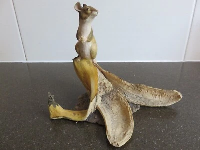 £32 • Buy Border Fine Arts 1980's - Mouse On A Banana   By Ray Ayres 1985