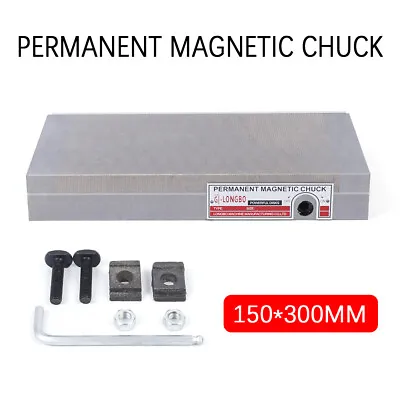 6X12 Inch Magnetic Chuck Permanent Grinding Large Suction W/Removable Handle • $129